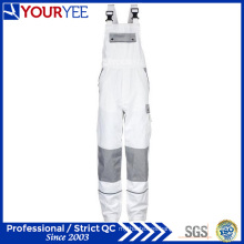Personalizado blanco pintores trajes con rodillera titular de almohadillas (YBD118)